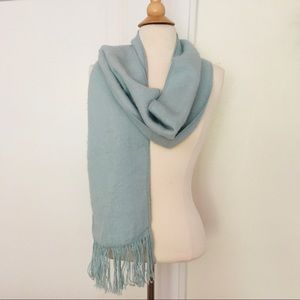 Sky Blue Alpaca Winter Scarf - New With Tags